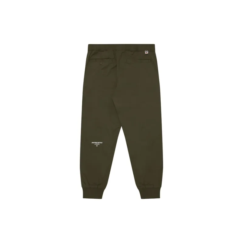 Aape Logo patch Elasticated waist Trousers-5