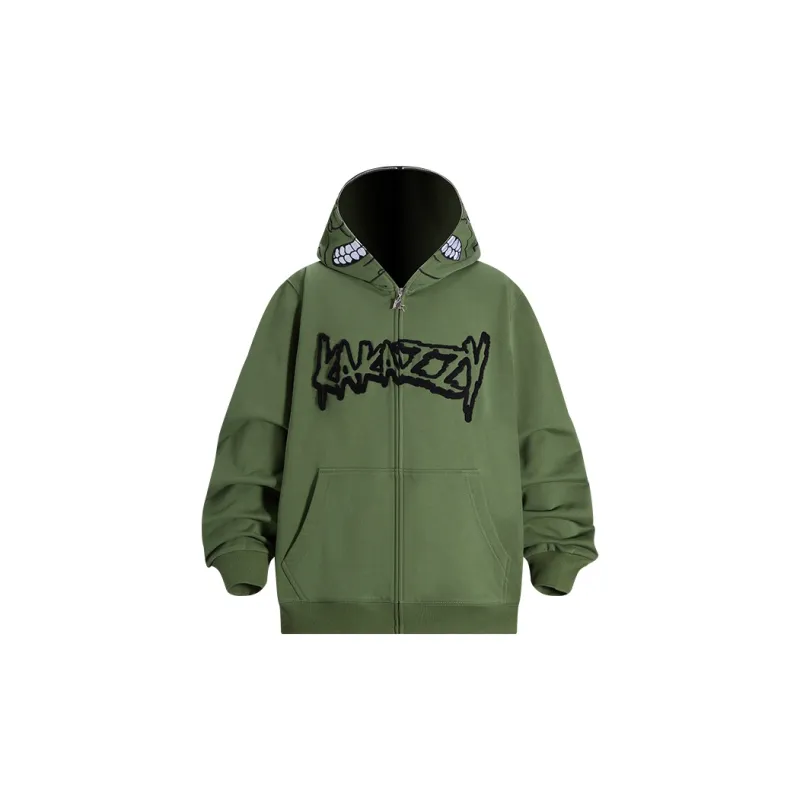 KAKAZZY Sweatshirts Unisex Green-3