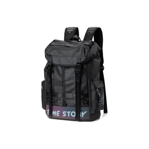 LOVERPUSS Polyester Backpack Large Size Unisex Iridescent Gray