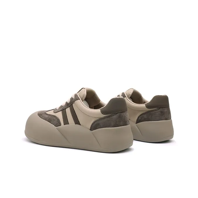 Mr.shang Low Top Casual Skateboard Shoes Women's Apricot-8