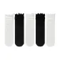 1 White Diamond 1 Black Crisscross 1 White Stripes 1 Black Heart 1 White Ripple