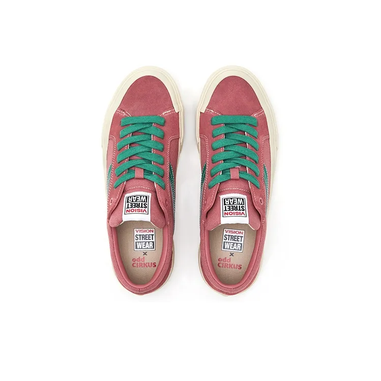 Oddcirkus X Vision Street Wear Astley Pro Skateboard Shoes Unisex Low Top Green-3
