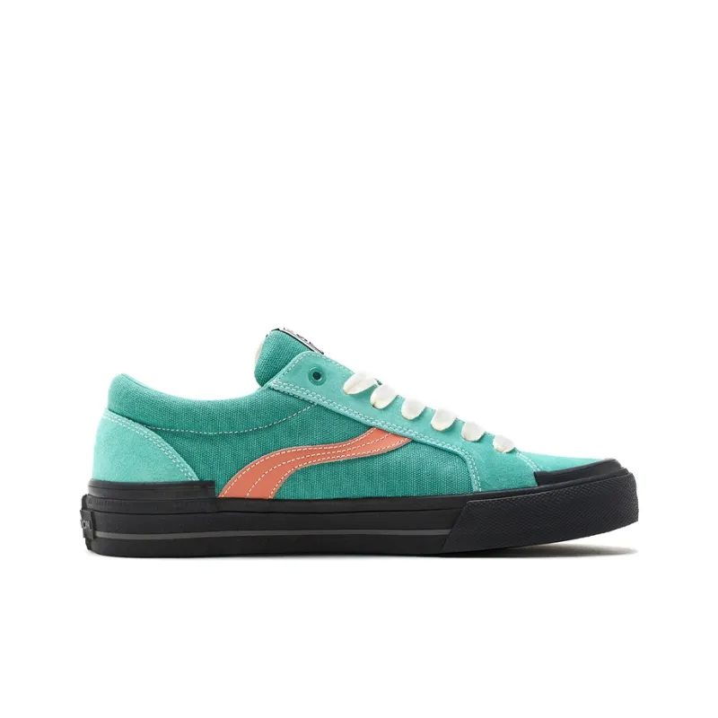 OddCIRKUS x Vision Street Wear Astley Pro Low Top Skateboard Shoes Unisex The Lake Is Green And Orange-1