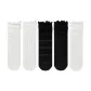 1 White Diamond 1 White Crisscross 1 Black Stripes 1 Black Heart 1 White Ripple
