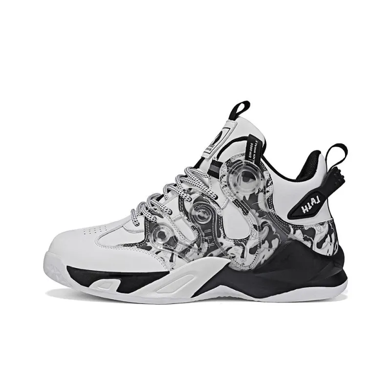 HLA JEANS Children's Basketball Shoes Wear-Resistant Slip-Resistant High-Top Casual Shoes-7