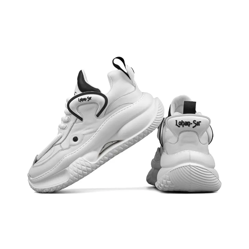 LOHAN·SIR Dreamland Height Increasing Wear-Resistant Lightweight Slip-Resistant Low-Top Chunky Sneakers Men's-8
