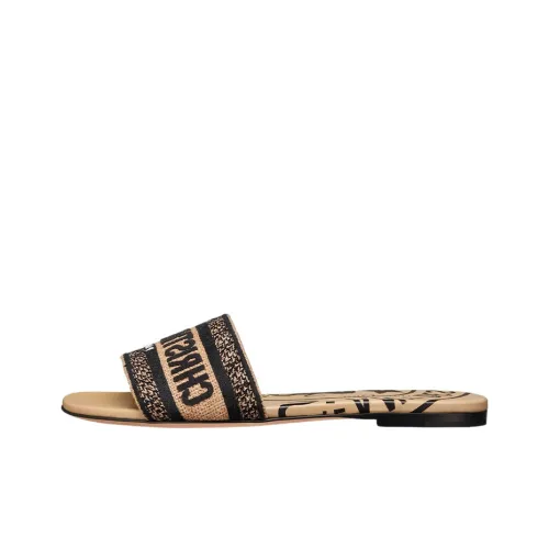 DIOR Dway Slide Slippers Women's Apricot Cream