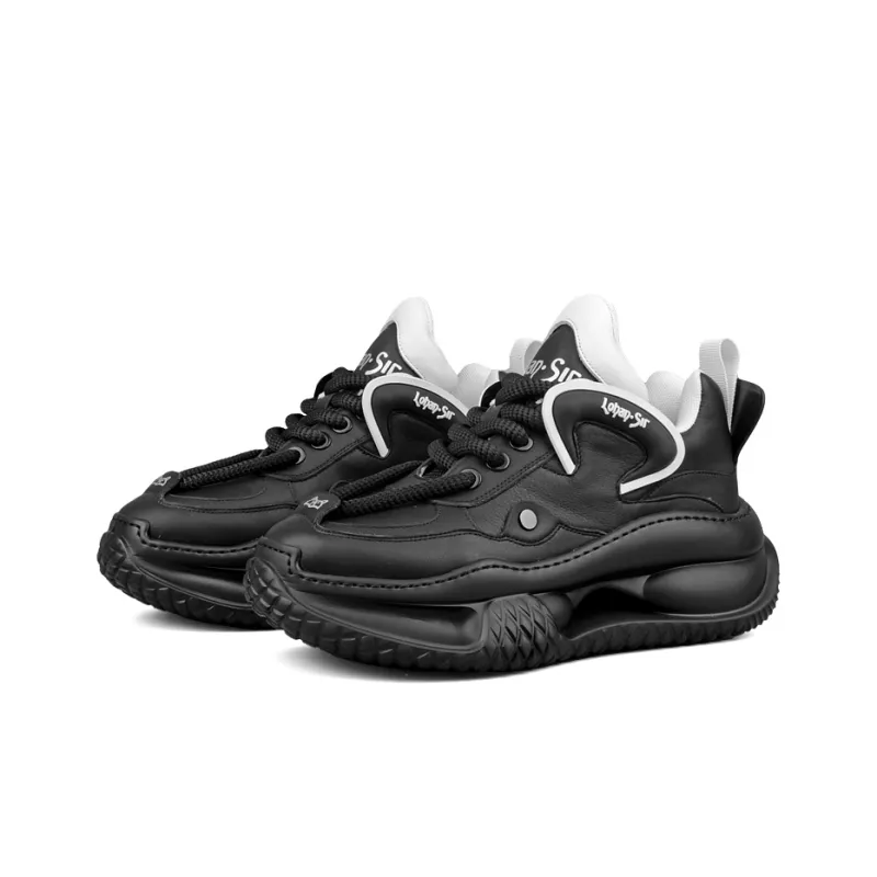 LOHAN·SIR Dreamland Height Increasing Wear-Resistant Lightweight Slip-Resistant Low-Top Chunky Sneakers Men's-1
