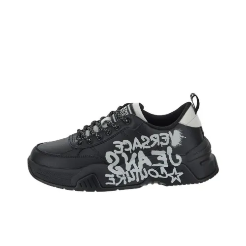 VERSACE JEANS COUTURE Casual Shoes Men Low-Top Black