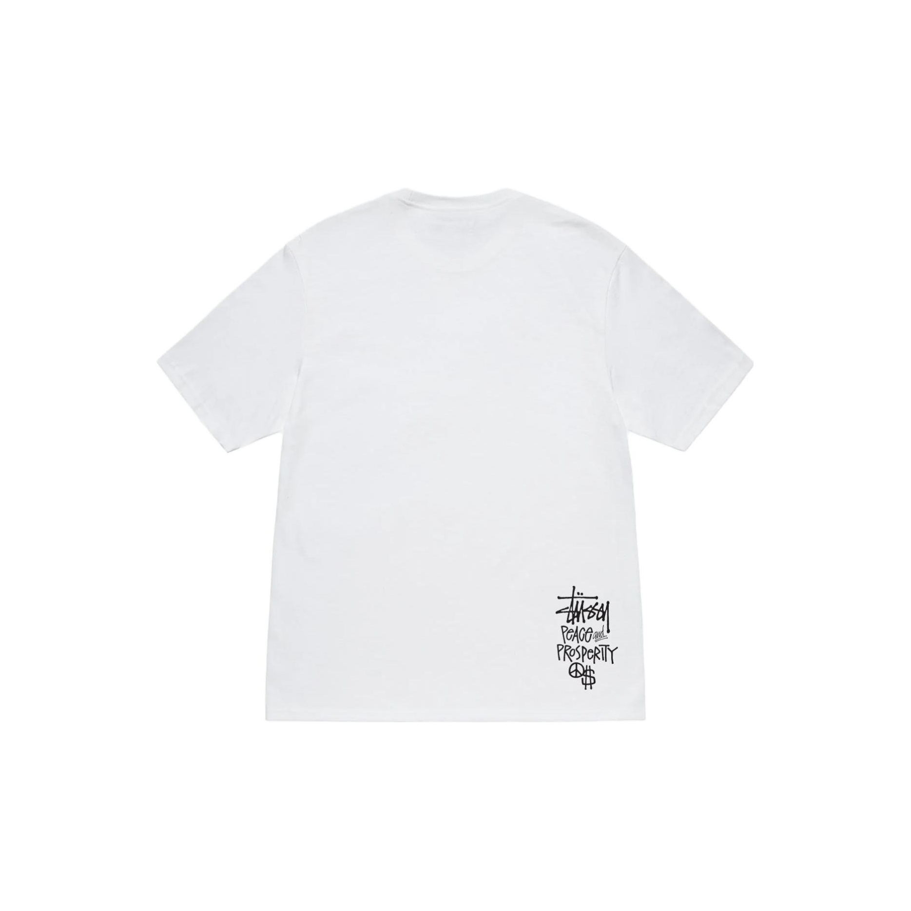★関税込★Stussy★Stussy Peace & Prosperity T-Shirt★Khaki Stussy Peace & Prosperity Tee Khaki Shop Authentic at SASOM