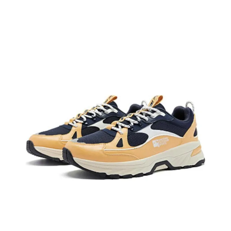 QIAODAN Ice Marks Cushioning Slip Resistant Low Top Running Shoes Men's Sulfur Yellow-2