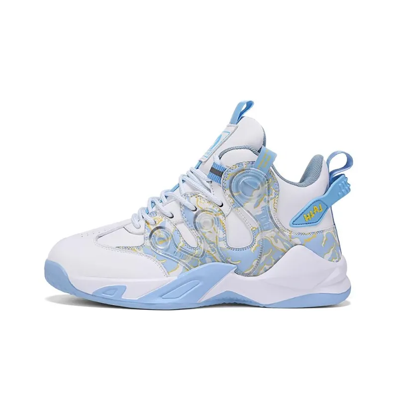 HLA JEANS Children's Basketball Shoes Wear-Resistant Slip-Resistant High-Top Casual Shoes-13