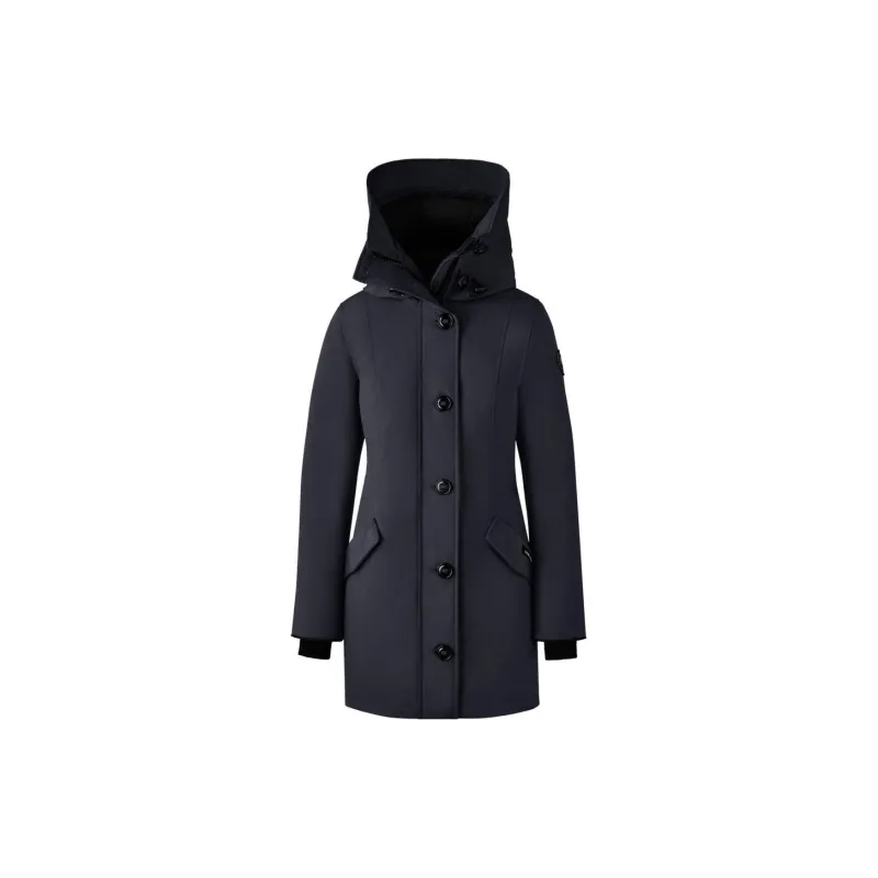 Canada Goose Rossclair Series Parka Coats Women's Blue Black/Navy-1