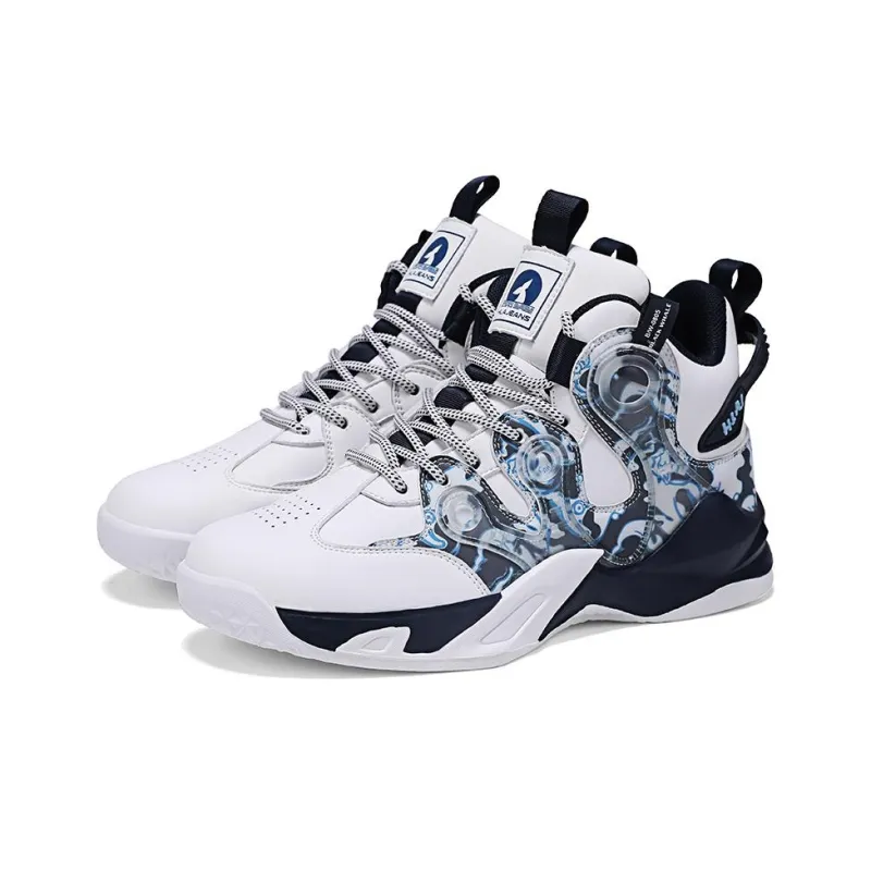 HLA JEANS Children's Basketball Shoes Wear-Resistant Slip-Resistant High-Top Casual Shoes-18