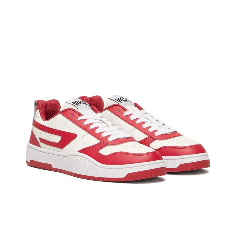 DIESEL S Ukiyo Low Top Skateboard Shoes Men's Red-3