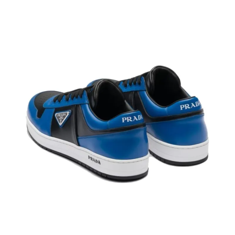 PRADA Low Top Skateboard Shoes Men's Blue-4