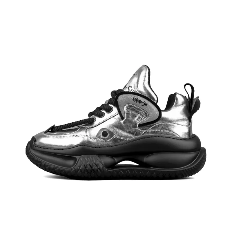 LOHAN·SIR Dreamland Height Increasing Wear-Resistant Lightweight Slip-Resistant Low-Top Chunky Sneakers Men's-12