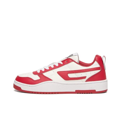 DIESEL S-Ukiyo Low-Top Skateboard Shoes Men's Red