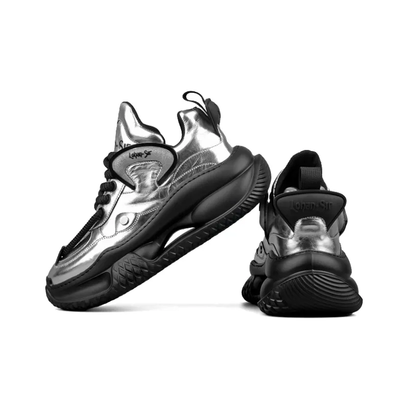 LOHAN·SIR Dreamland Height Increasing Wear-Resistant Lightweight Slip-Resistant Low-Top Chunky Sneakers Men's-14