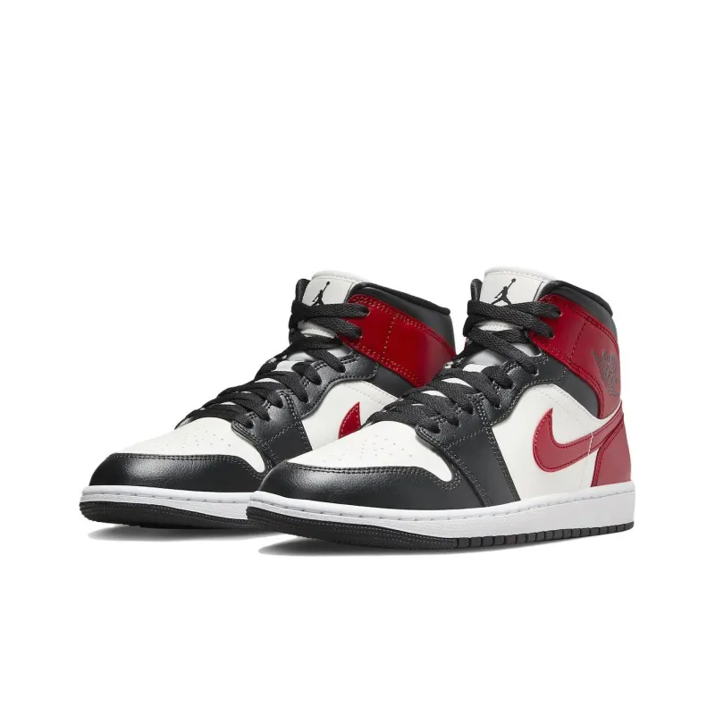 Jordan 1 Mid Gym Red Off Noir Women's-2
