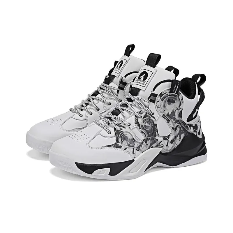HLA JEANS Children's Basketball Shoes Wear-Resistant Slip-Resistant High-Top Casual Shoes-6