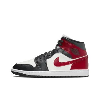 Jordan 1 Mid Gym Red Off Noir Women's