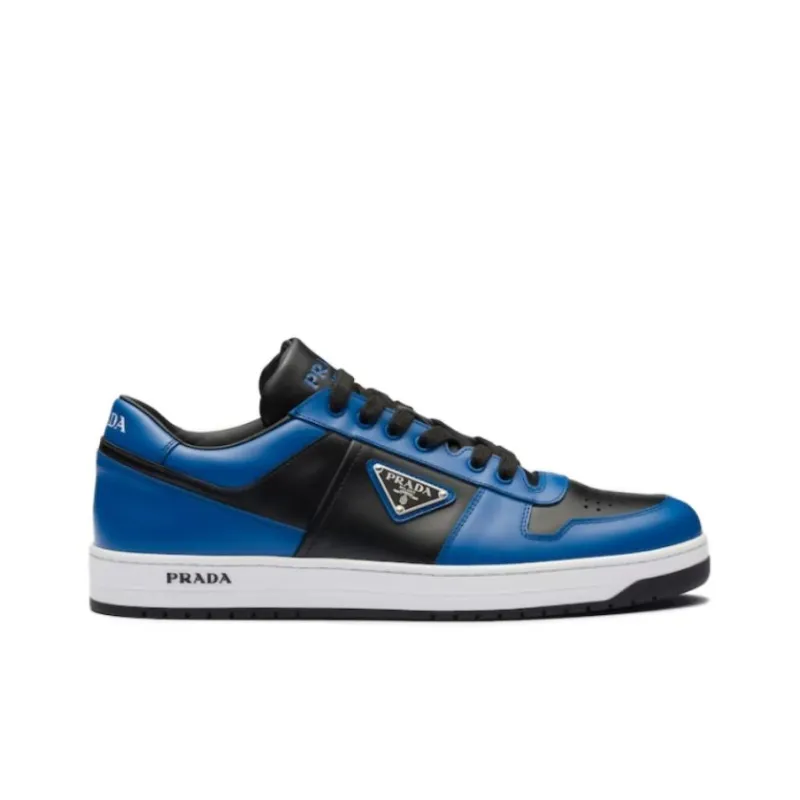 PRADA Low Top Skateboard Shoes Men's Blue-1