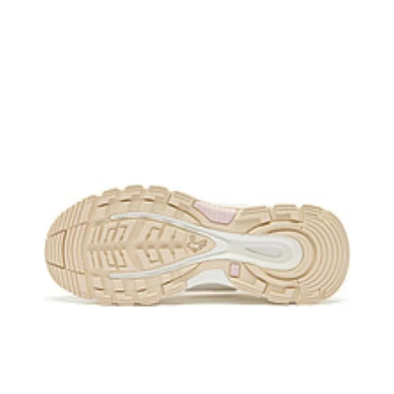 QIAODAN Ice Marks Cushioned Slip Resistant Low Top Running Shoes Women's Ivory-4