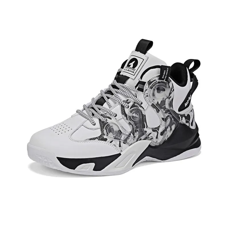 HLA JEANS Children's Basketball Shoes Wear-Resistant Slip-Resistant High-Top Casual Shoes-8