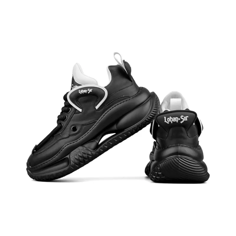 LOHAN·SIR Dreamland Height Increasing Wear-Resistant Lightweight Slip-Resistant Low-Top Chunky Sneakers Men's-2