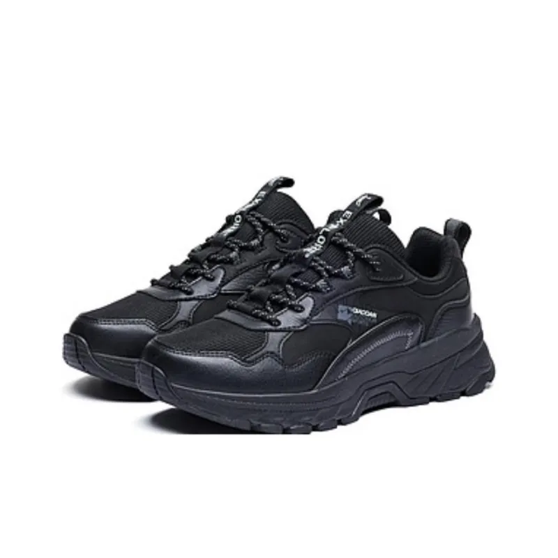 QIAODAN Ice Marks Cushioned Slip Resistant Rebound Low Top Running Shoes Women's Black-2