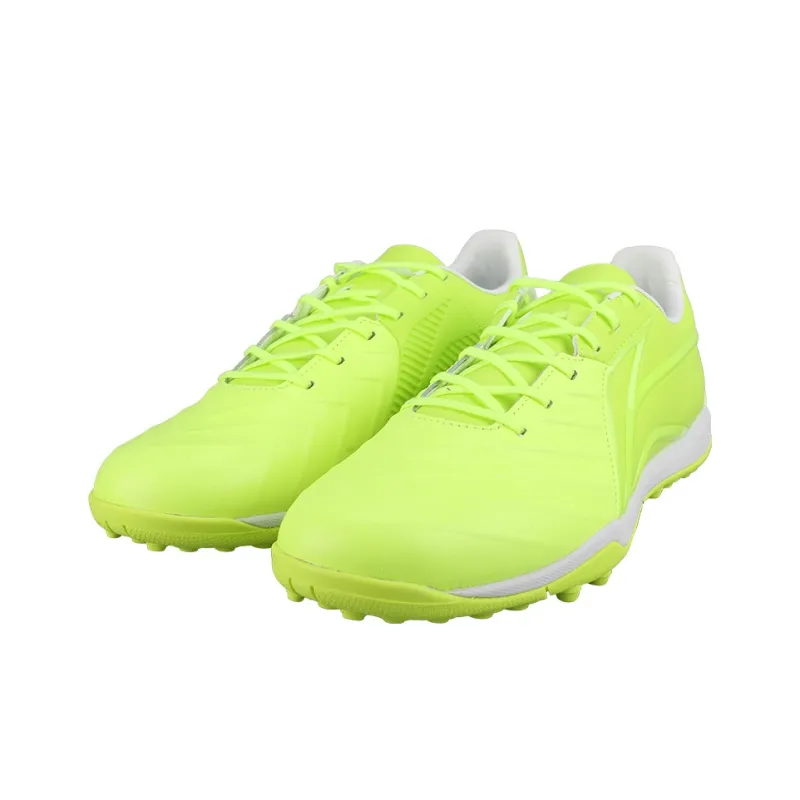 LiNing TF Rubber Broken Studs Artificial Ground Cushioning Soccer Shoes Men's Bright Green-2