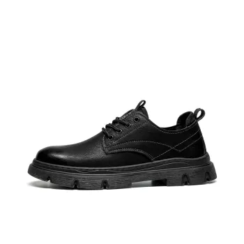 LEAVELAND Work Boots Men Low Top Black/Brown