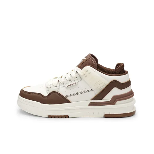 Warrior Sky Power High Level Puffy Shoes Low Top Skateboard Shoes Unisex Beige Brown