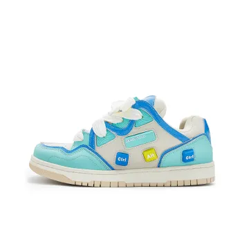 SENGUOGUO Keyboard Hero Collection Low Top Skateboard Shoes Unisex Blue