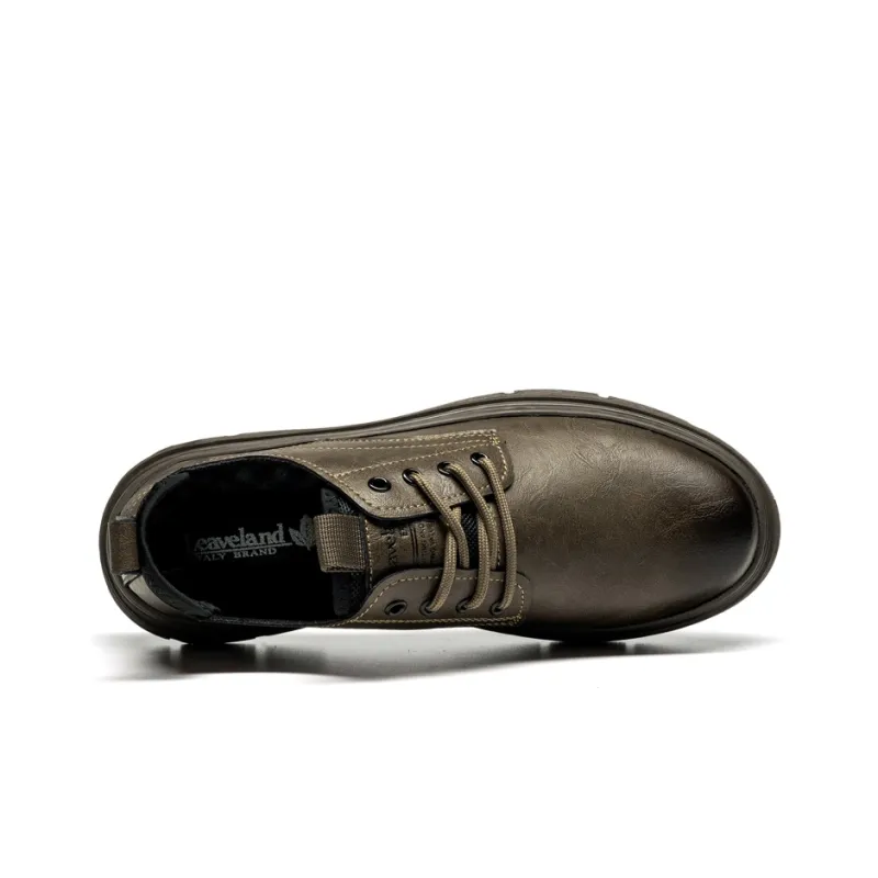 LEAVELAND Work Boots Men Low Top Black/Brown-8