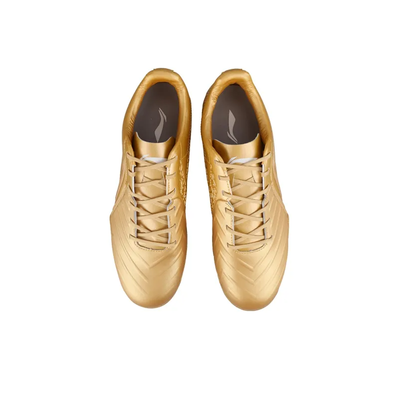 LiNing TF Rubber Broken Studs Artificial Ground Cushioning Soccer Shoes Men's Antique Gold-3