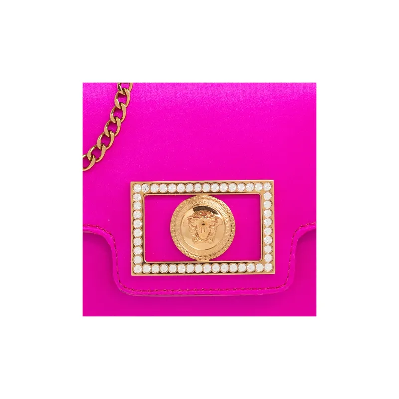 FANSIZHE La Medusa Silk Envelope Bag, One Shoulder Crossbody, Clutch Mini Women's Pink-4