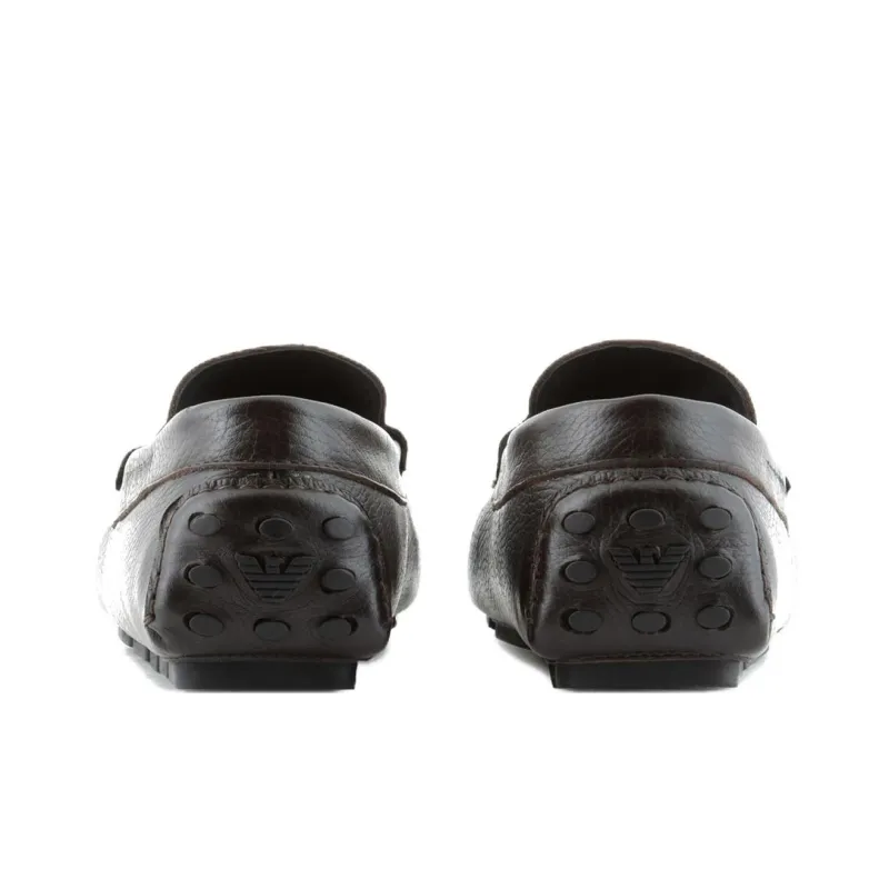 EMPORIO ARMANI Beanie Shoes Men's Brown-3