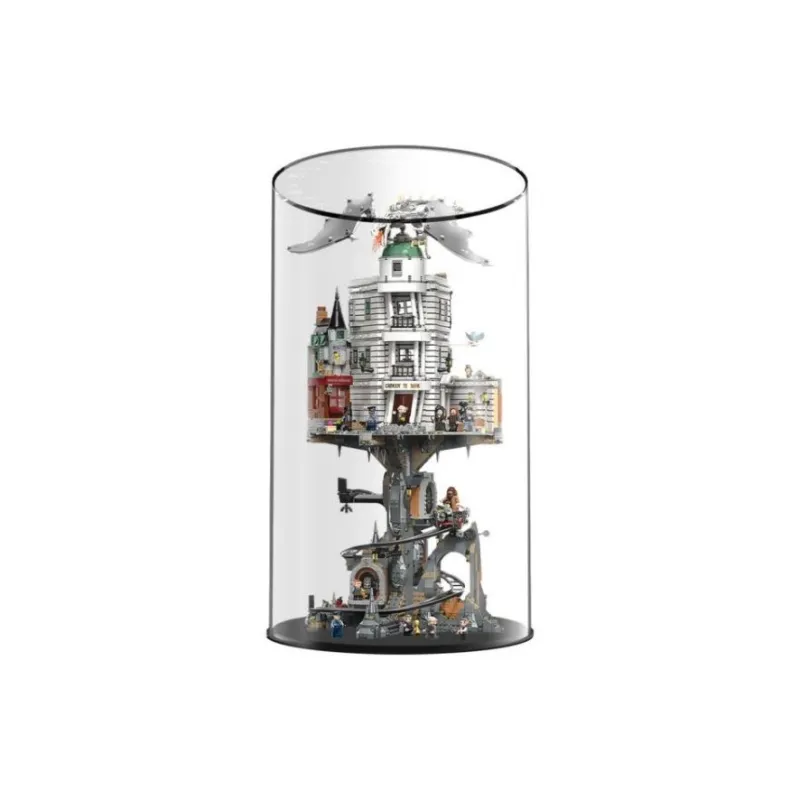 KGBOX Building Block 76417 Gringotts Wizard Bank Transparent Display Case Model Accessories-6