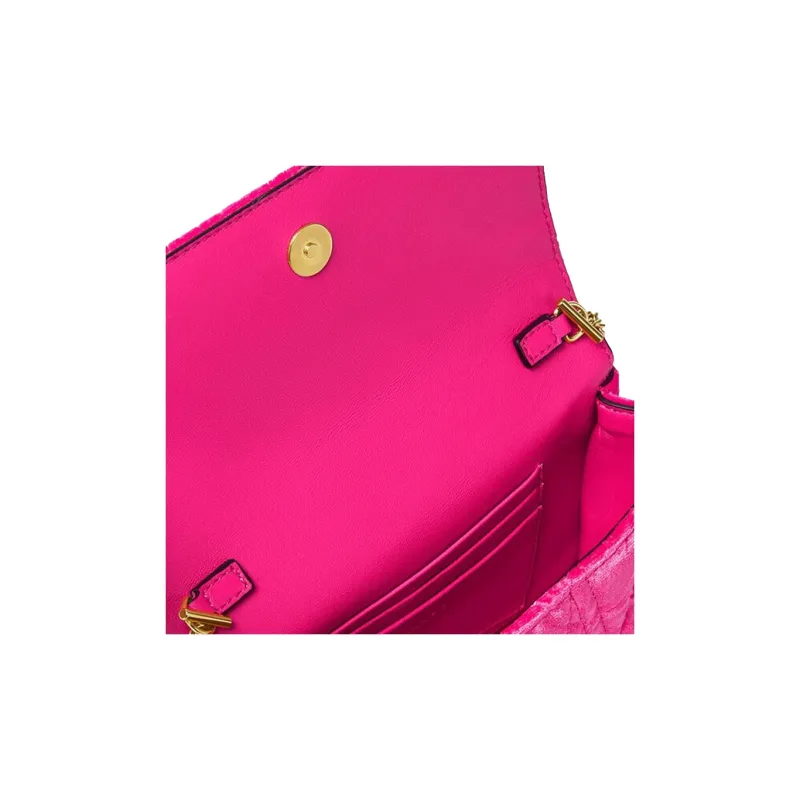 FANSIZHE Virtus Velour Crossbody Bag Shoulder Bag Women's Pink-4
