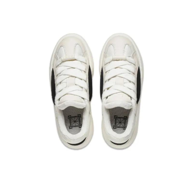 LiNing Yun You C4D Slip Resistant Warm Low Top Casual Shoes Men's White Black-3