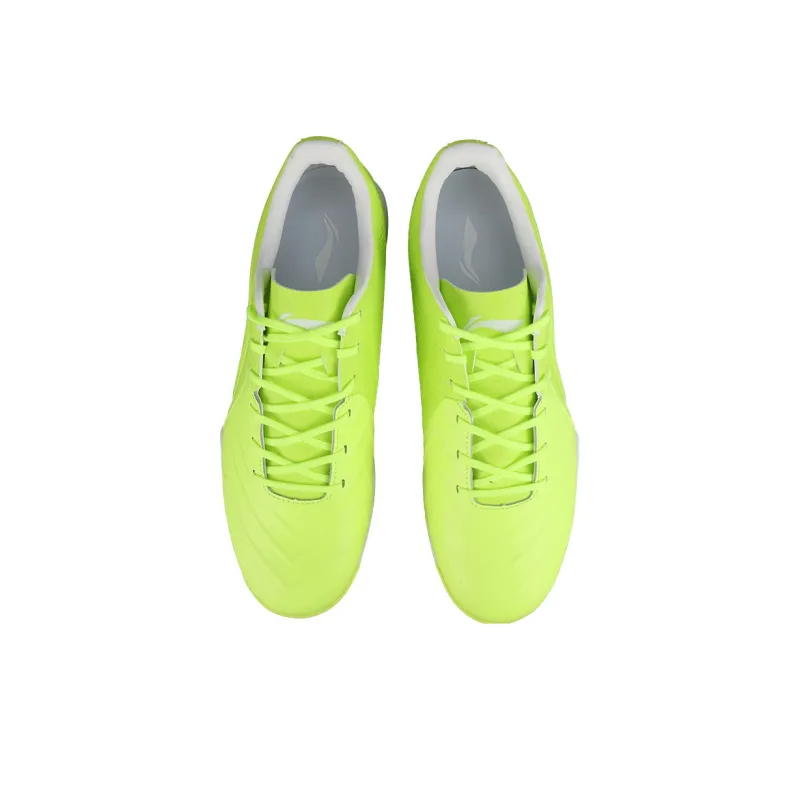 LiNing TF Rubber Broken Studs Artificial Ground Cushioning Soccer Shoes Men's Bright Green-3