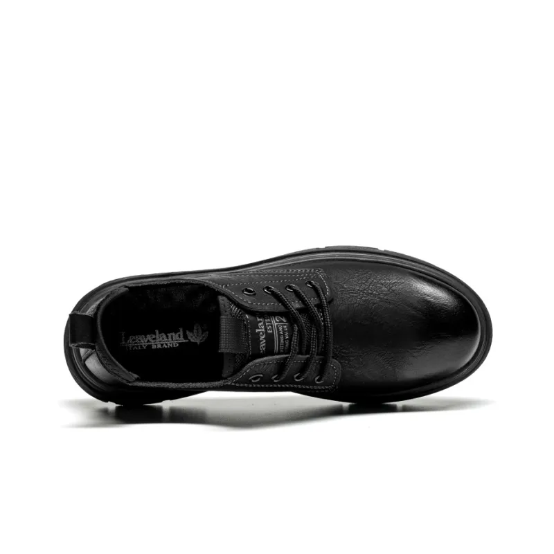 LEAVELAND Work Boots Men Low Top Black/Brown-3