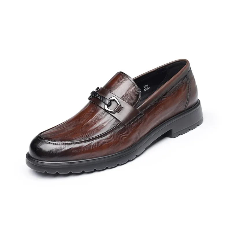 LAORENTOU Loafers Men Low Top Brown/Black-6
