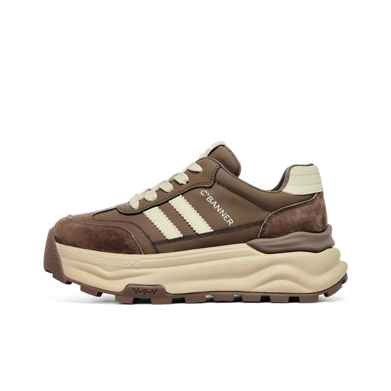 C°BANNER Low-Top Chunky Sneakers Women's Red Brown-5
