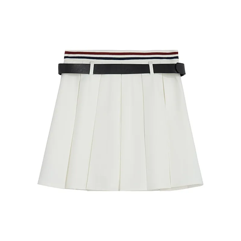 Snbl Casual Short Skirts Women's White-1