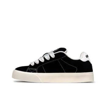 LuzaoT SUPER DRAG Low Top Skateboard Shoes Unisex Black White