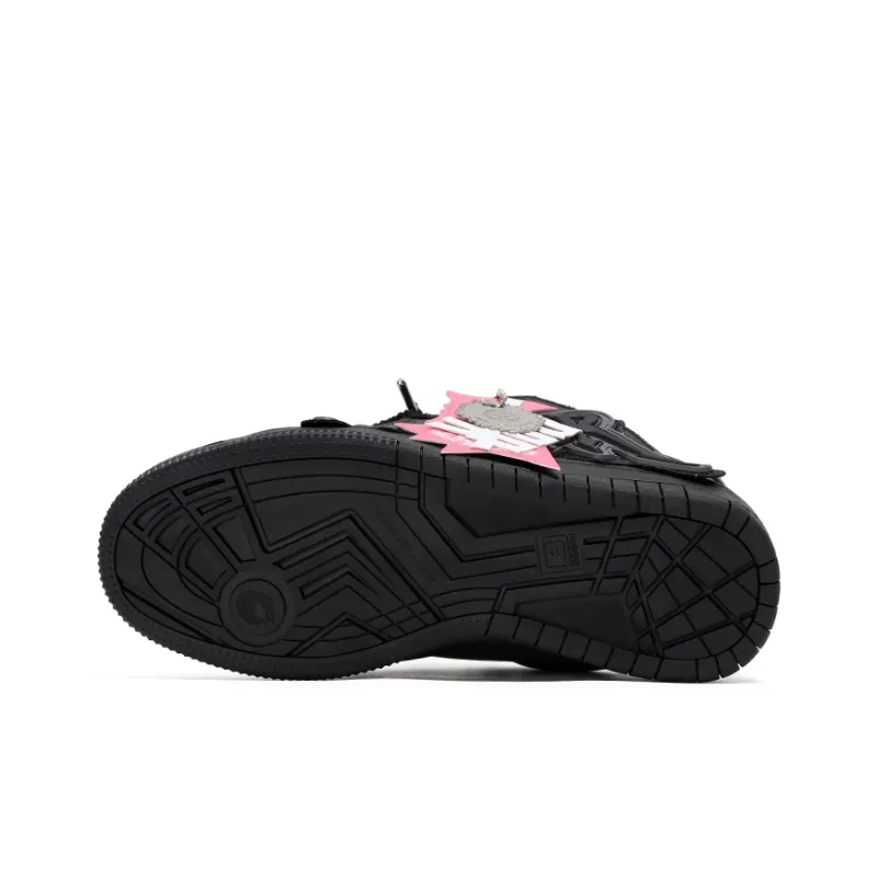 ADCDAVINCI ADCDAVINCI Baby's Breath Low Top Skateboard Shoes Unisex Black-5