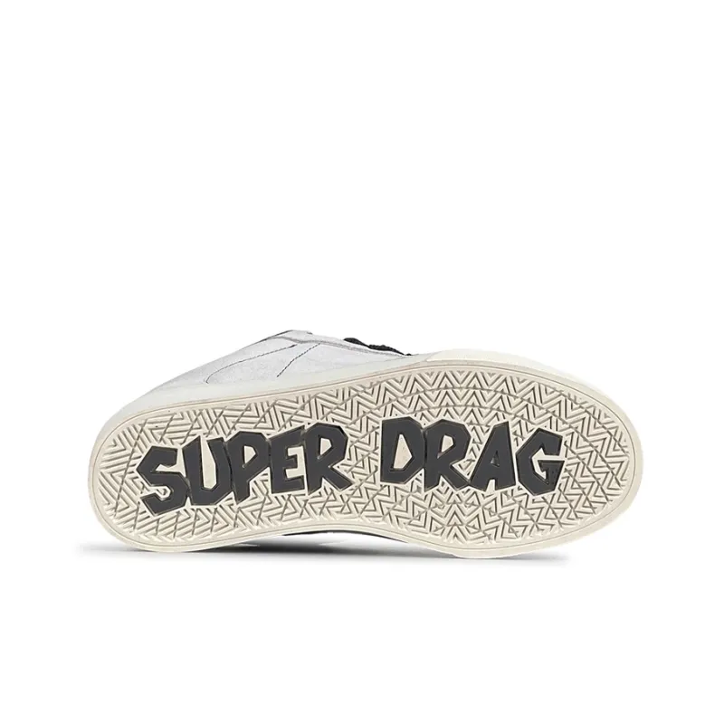 LuzaoT SUPER DRAG Low Top Skateboard Shoes Unisex Gray-5